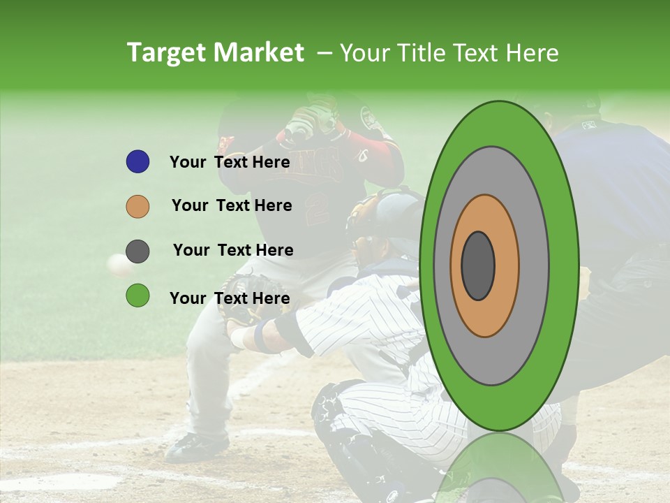 Pitcher Equipment Teamwork PowerPoint Template