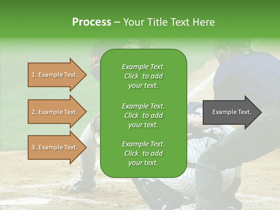 Pitcher Equipment Teamwork PowerPoint Template