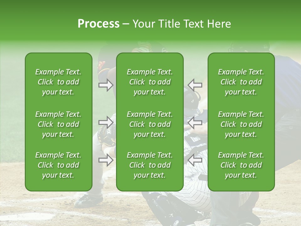 Pitcher Equipment Teamwork PowerPoint Template