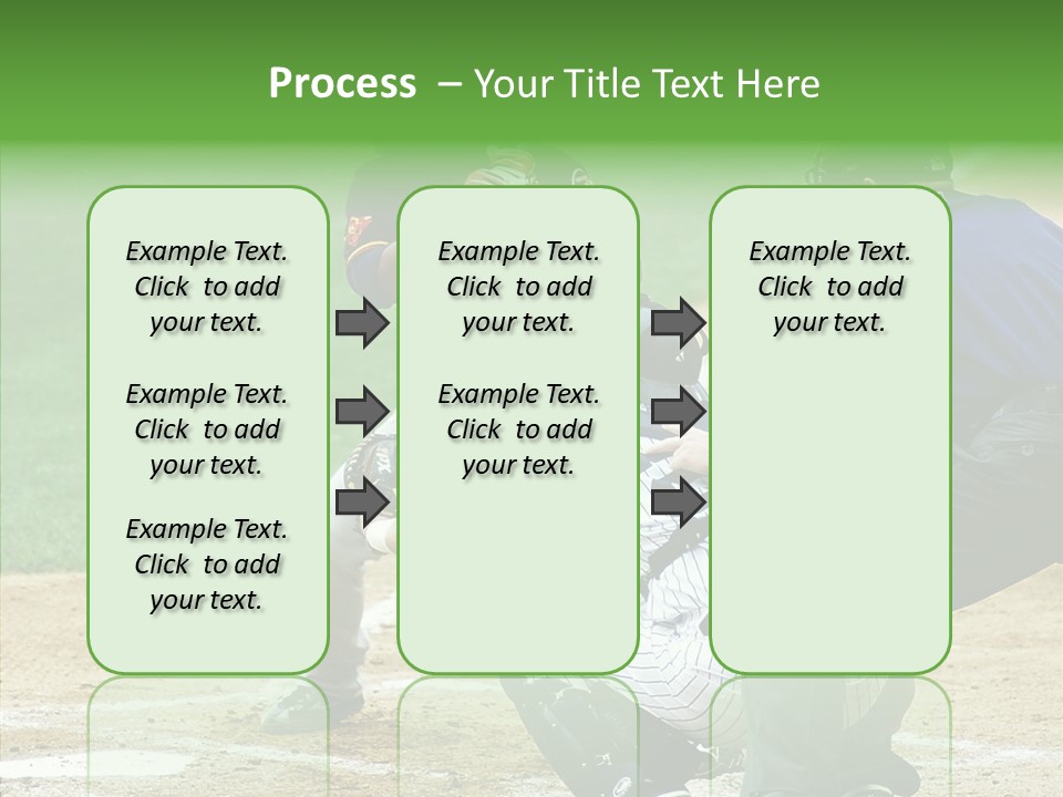 Pitcher Equipment Teamwork PowerPoint Template