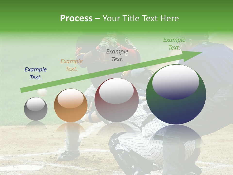 Pitcher Equipment Teamwork PowerPoint Template