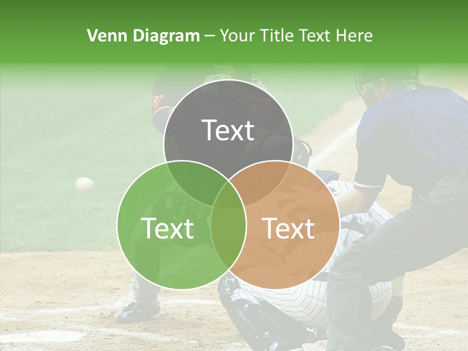 Pitcher Equipment Teamwork PowerPoint Template