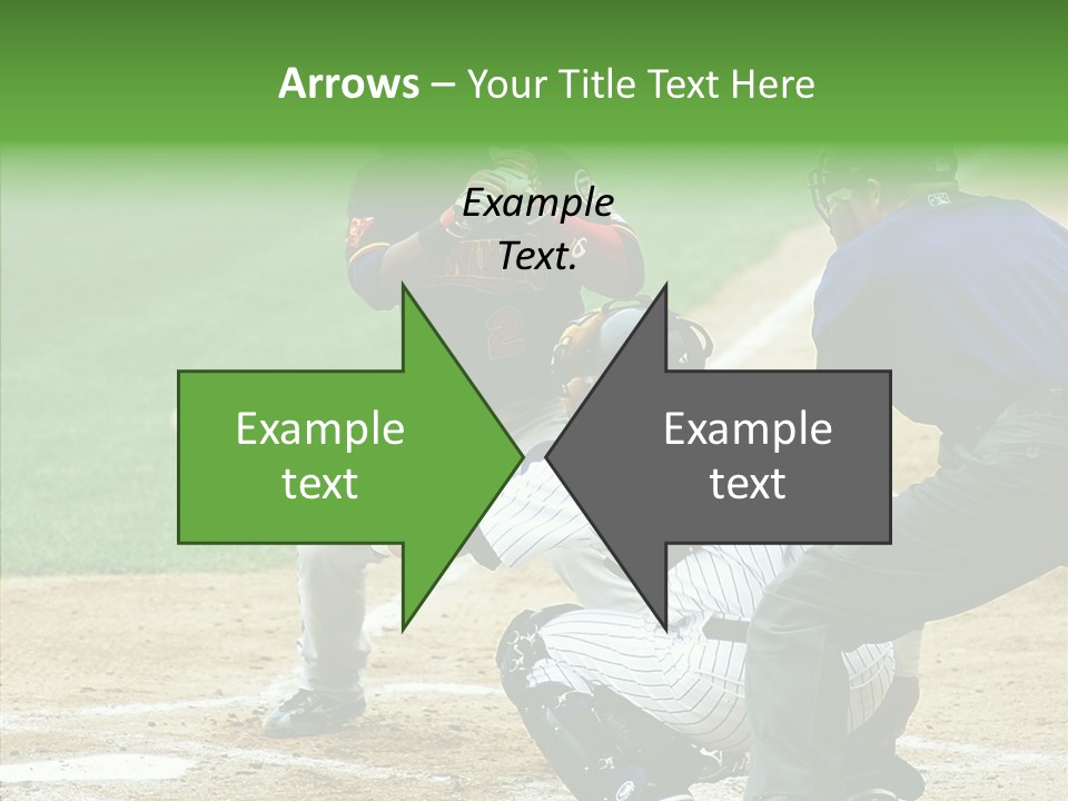 Pitcher Equipment Teamwork PowerPoint Template