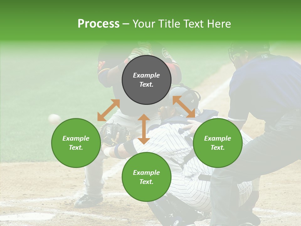 Pitcher Equipment Teamwork PowerPoint Template
