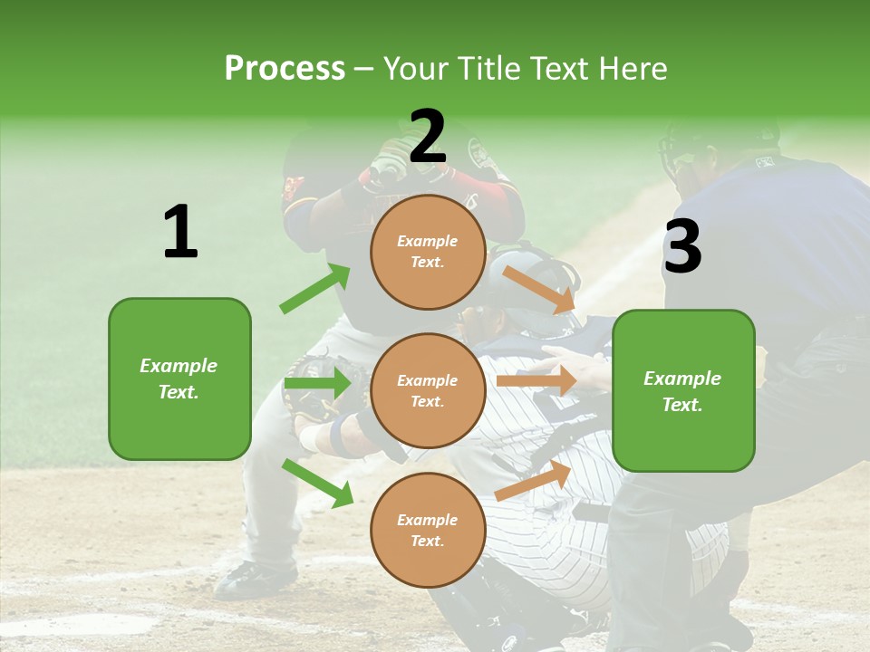 Pitcher Equipment Teamwork PowerPoint Template
