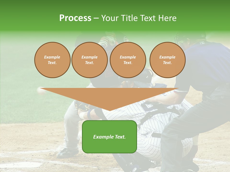 Pitcher Equipment Teamwork PowerPoint Template