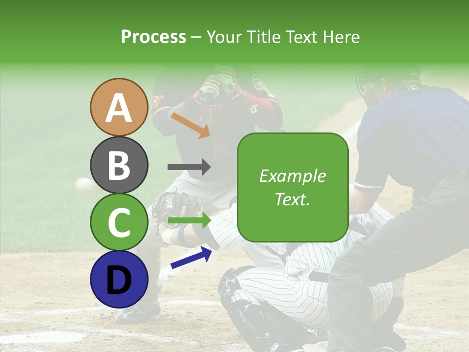 Pitcher Equipment Teamwork PowerPoint Template
