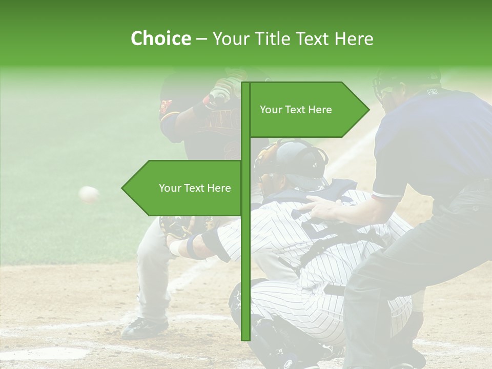Pitcher Equipment Teamwork PowerPoint Template