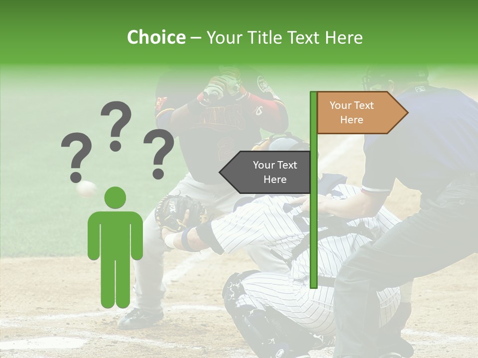 Pitcher Equipment Teamwork PowerPoint Template