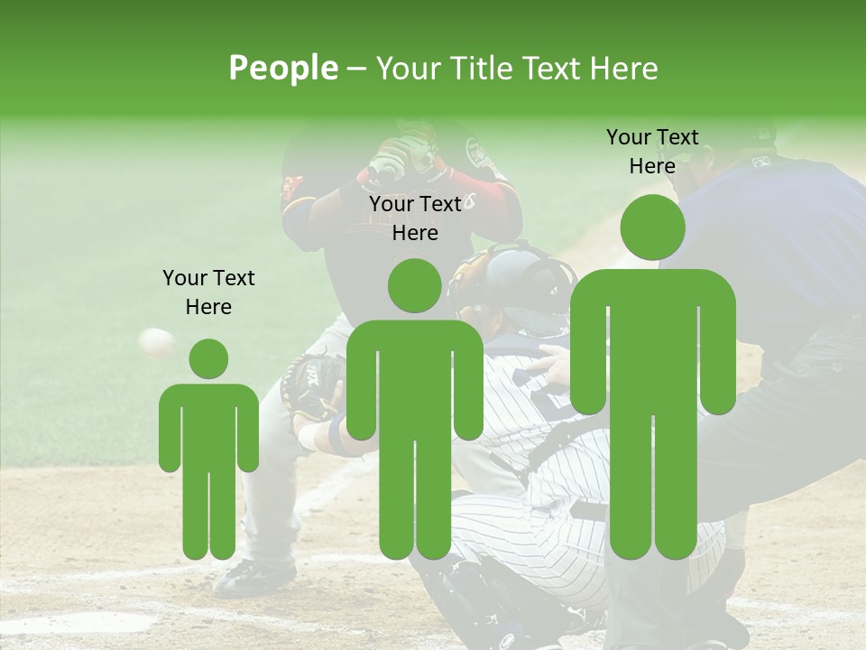 Pitcher Equipment Teamwork PowerPoint Template