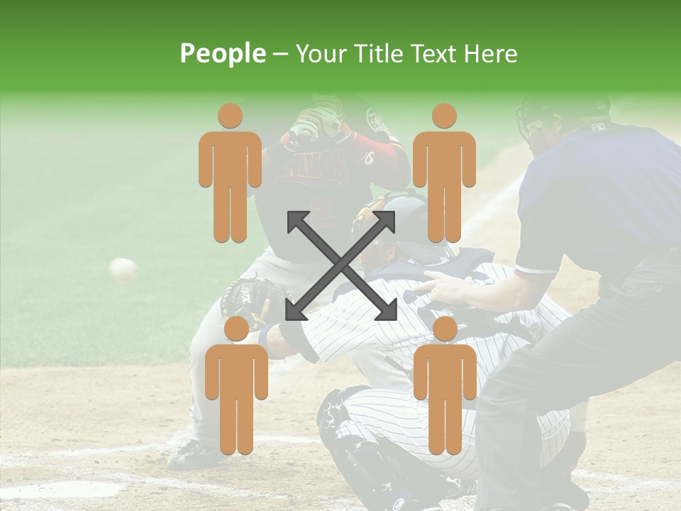Pitcher Equipment Teamwork PowerPoint Template