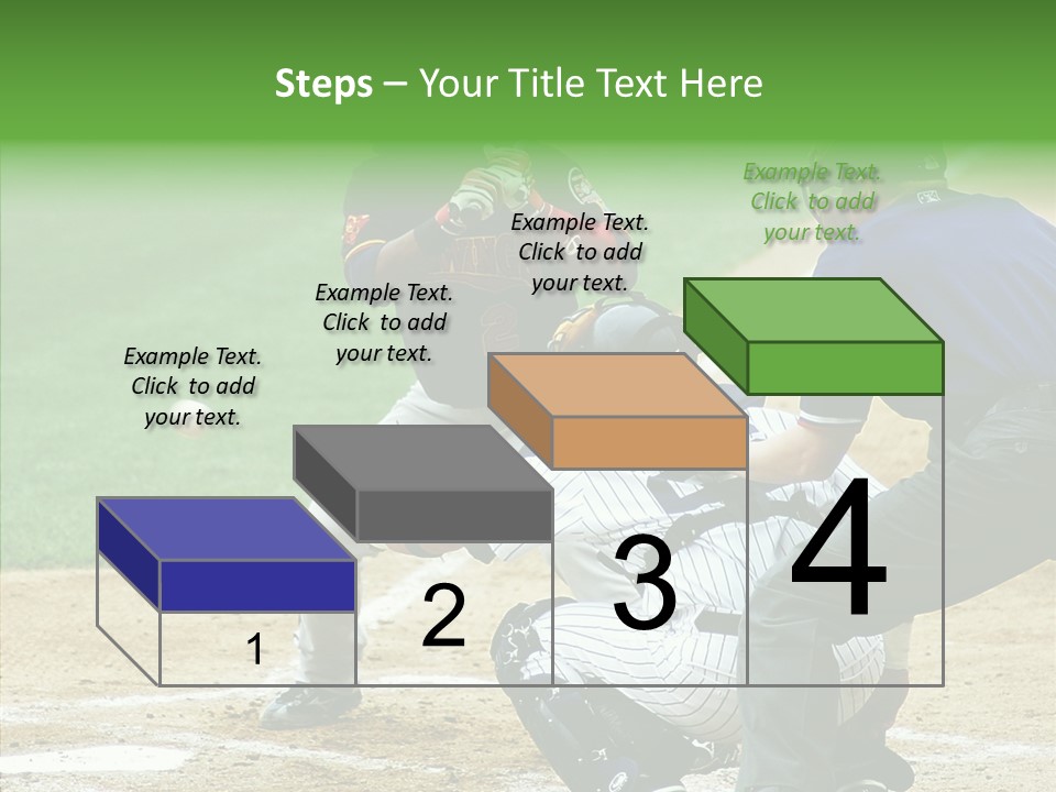 Pitcher Equipment Teamwork PowerPoint Template