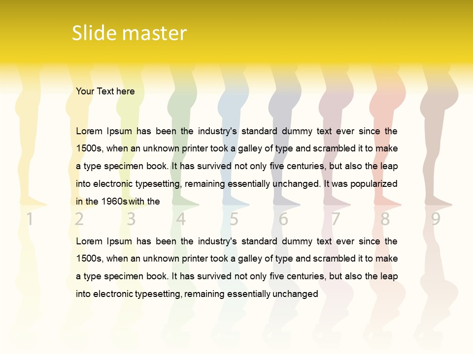 Silhouette Beautiful Figure PowerPoint Template