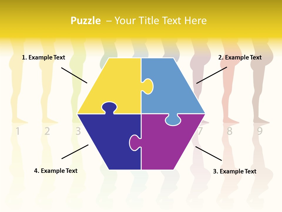 Silhouette Beautiful Figure PowerPoint Template