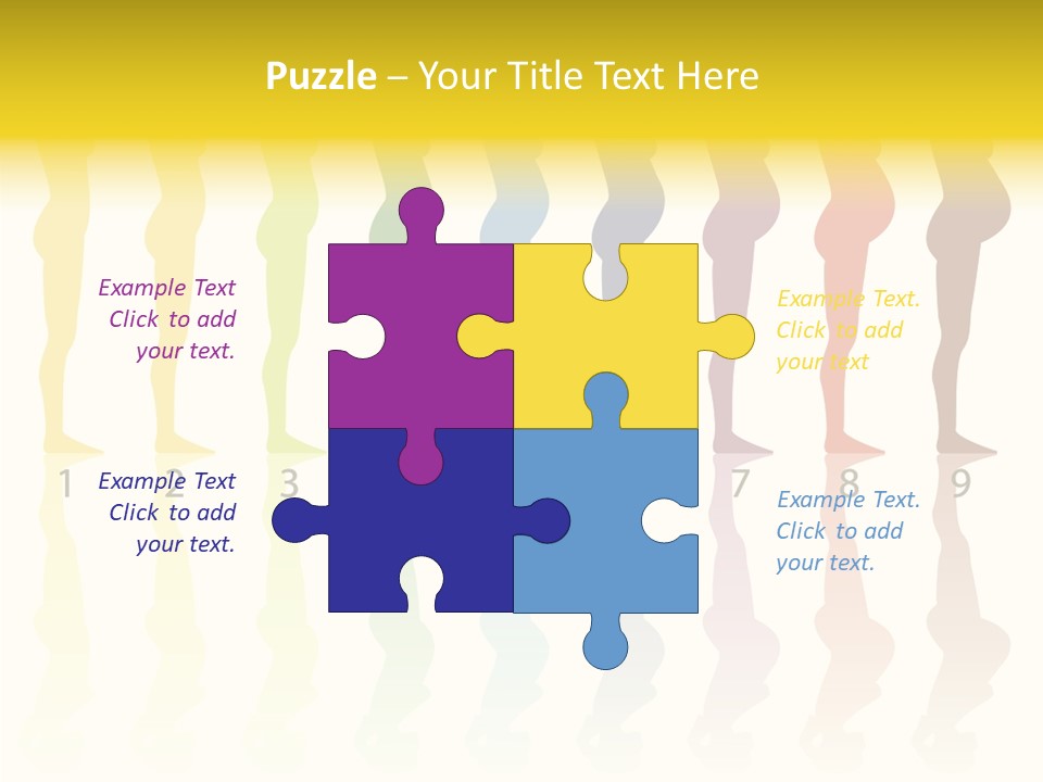 Silhouette Beautiful Figure PowerPoint Template