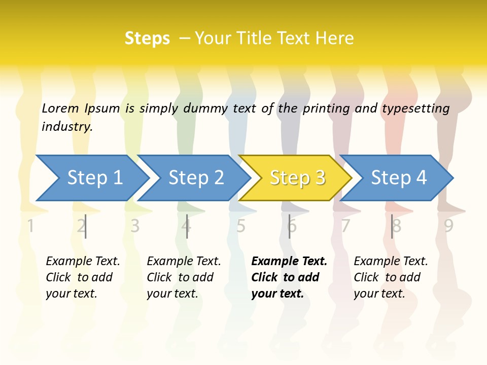 Silhouette Beautiful Figure PowerPoint Template