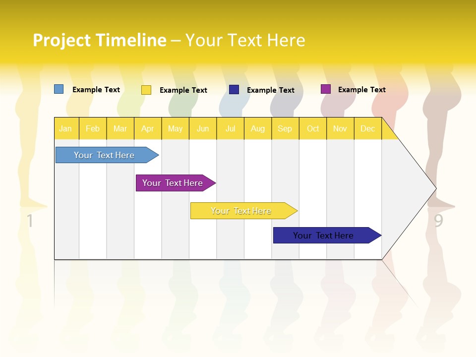 Silhouette Beautiful Figure PowerPoint Template