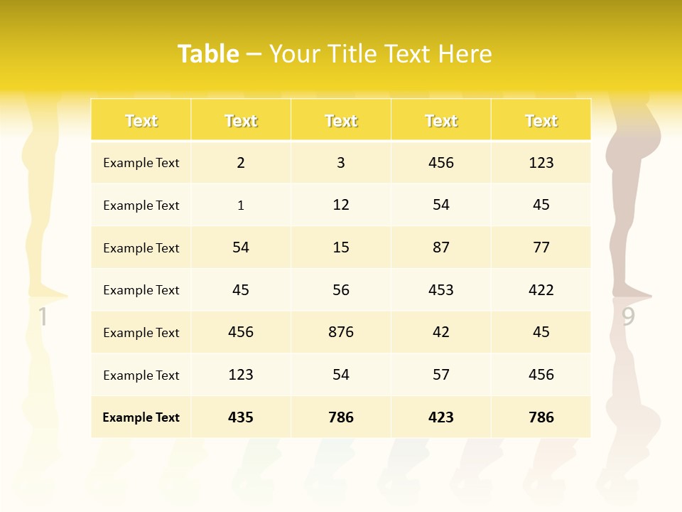 Silhouette Beautiful Figure PowerPoint Template
