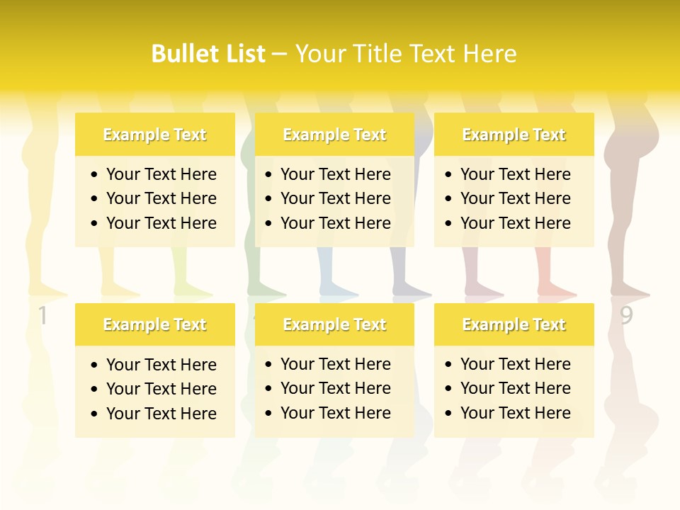 Silhouette Beautiful Figure PowerPoint Template