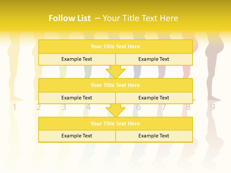 Silhouette Beautiful Figure PowerPoint Template