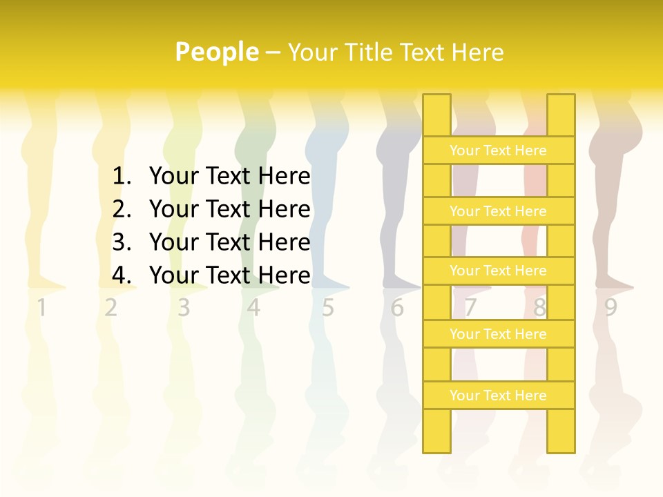 Silhouette Beautiful Figure PowerPoint Template