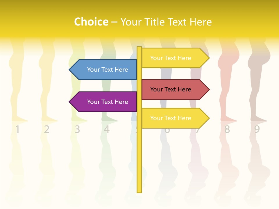Silhouette Beautiful Figure PowerPoint Template