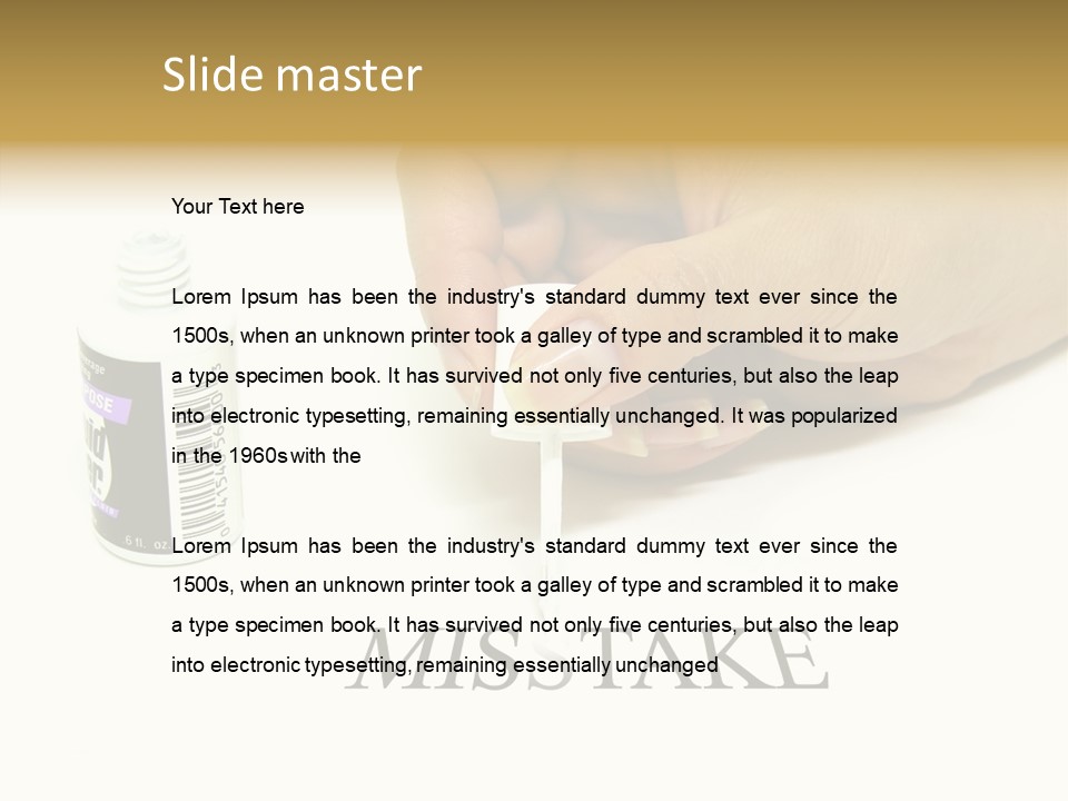 Flaw Misunderstanding Blunder PowerPoint Template