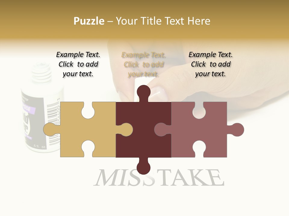 Flaw Misunderstanding Blunder PowerPoint Template