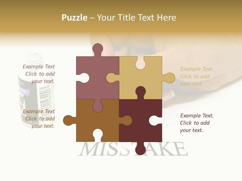 Flaw Misunderstanding Blunder PowerPoint Template