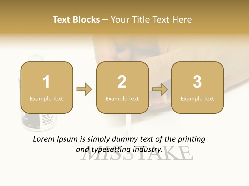 Flaw Misunderstanding Blunder PowerPoint Template