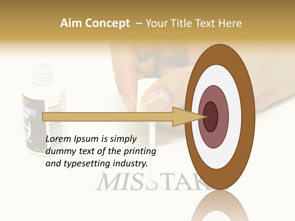Flaw Misunderstanding Blunder PowerPoint Template
