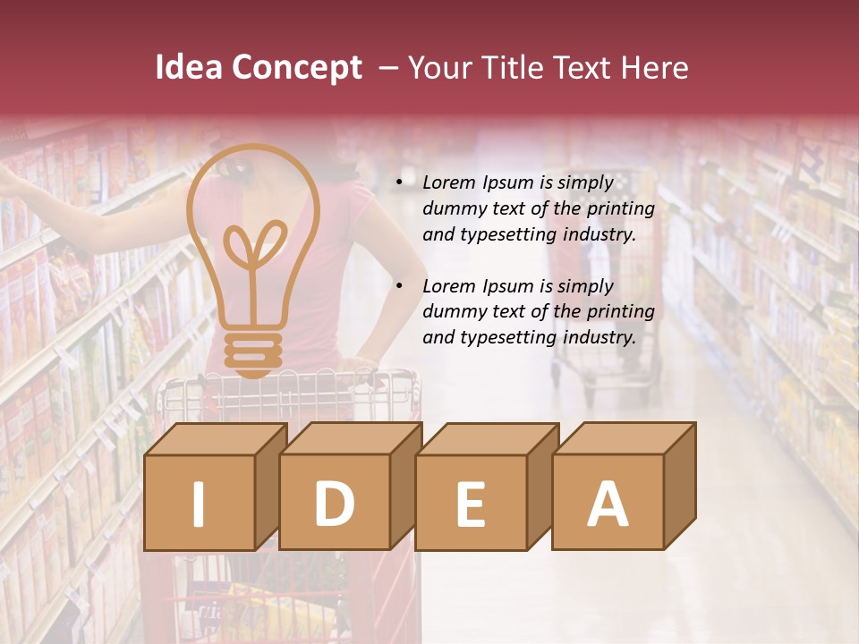 Consumer Food Spending PowerPoint Template