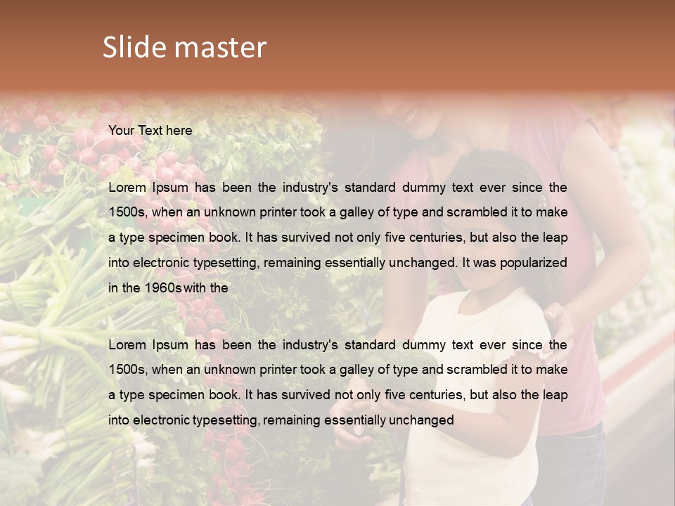 Horizontal Customer Section PowerPoint Template