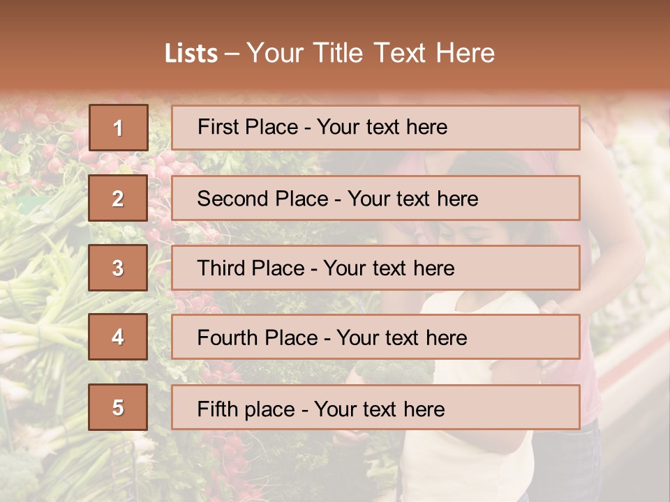 Horizontal Customer Section PowerPoint Template