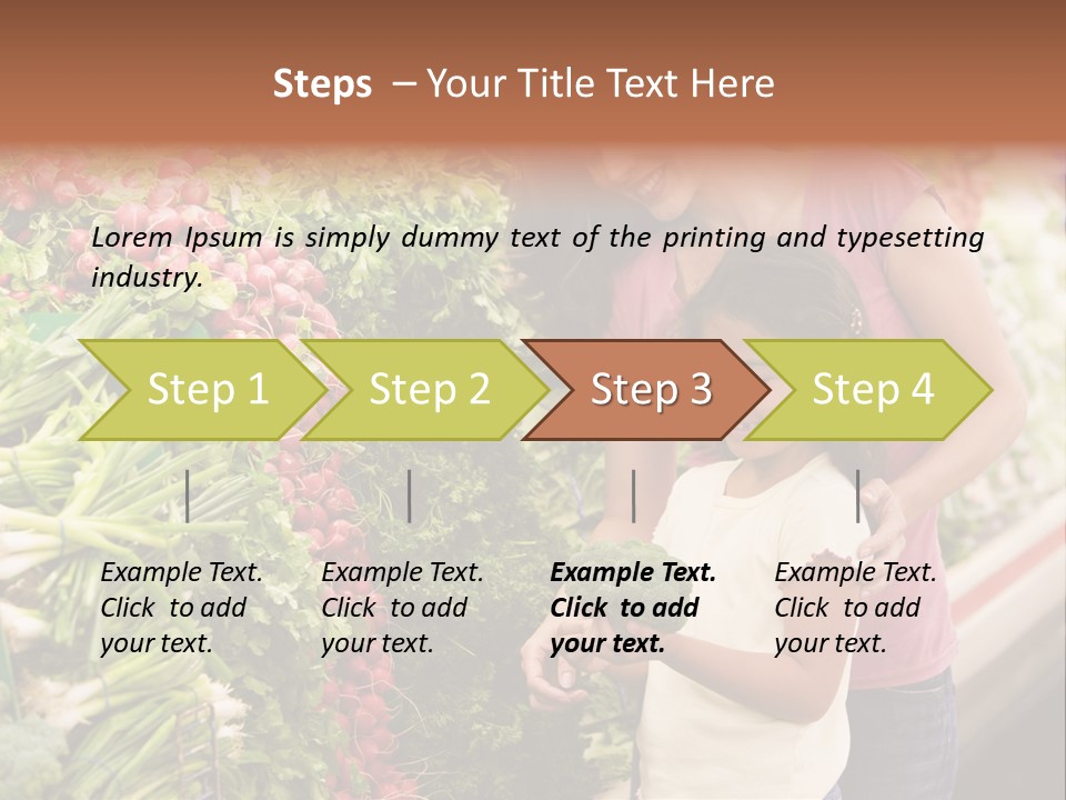 Horizontal Customer Section PowerPoint Template