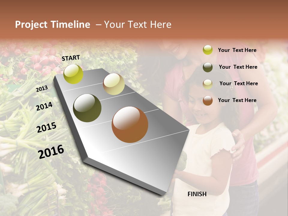 Horizontal Customer Section PowerPoint Template