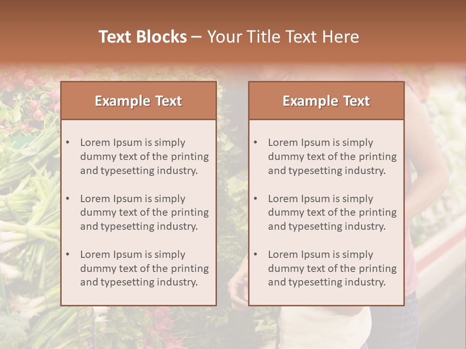 Horizontal Customer Section PowerPoint Template