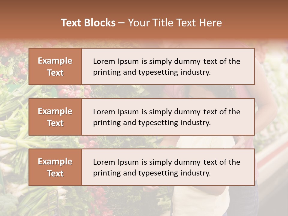 Horizontal Customer Section PowerPoint Template