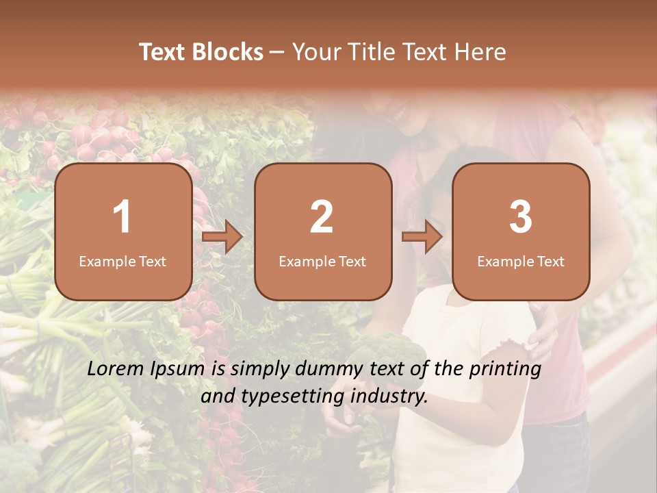 Horizontal Customer Section PowerPoint Template