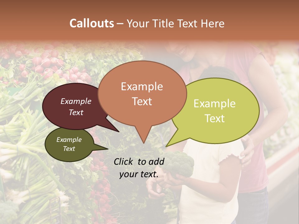 Horizontal Customer Section PowerPoint Template