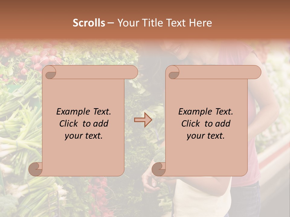 Horizontal Customer Section PowerPoint Template