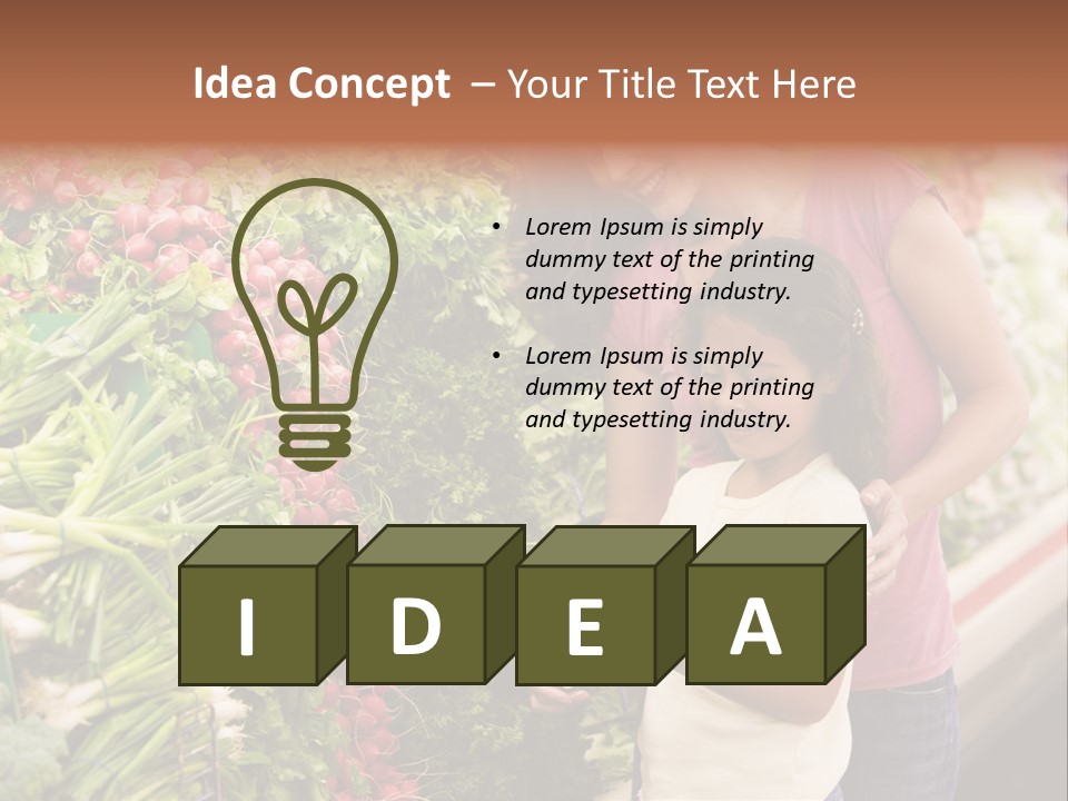 Horizontal Customer Section PowerPoint Template