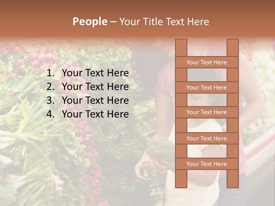 Horizontal Customer Section PowerPoint Template
