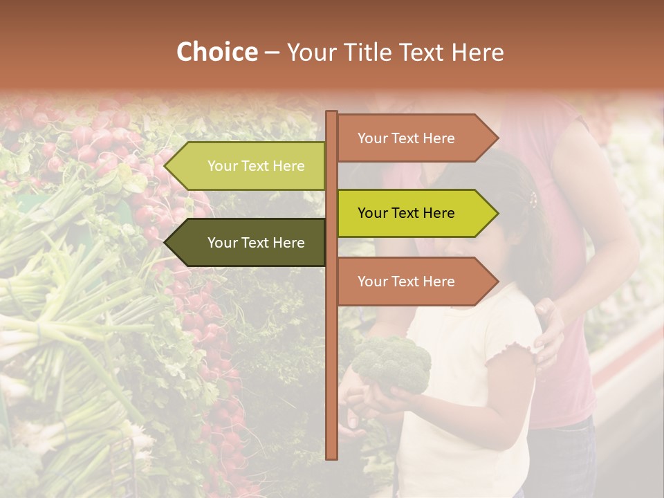Horizontal Customer Section PowerPoint Template