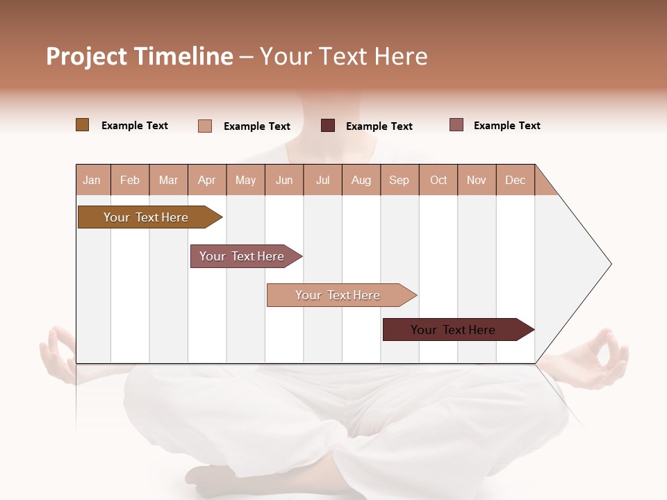 A Woman Sitting In A Lotus Position With Her Eyes Closed PowerPoint Template