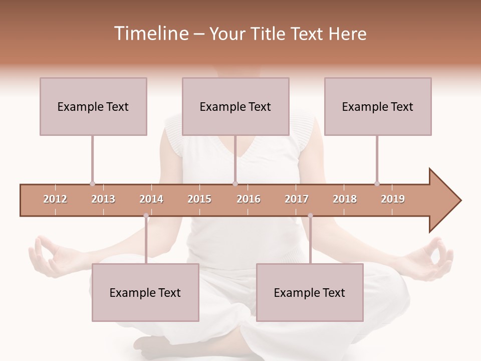 A Woman Sitting In A Lotus Position With Her Eyes Closed PowerPoint Template