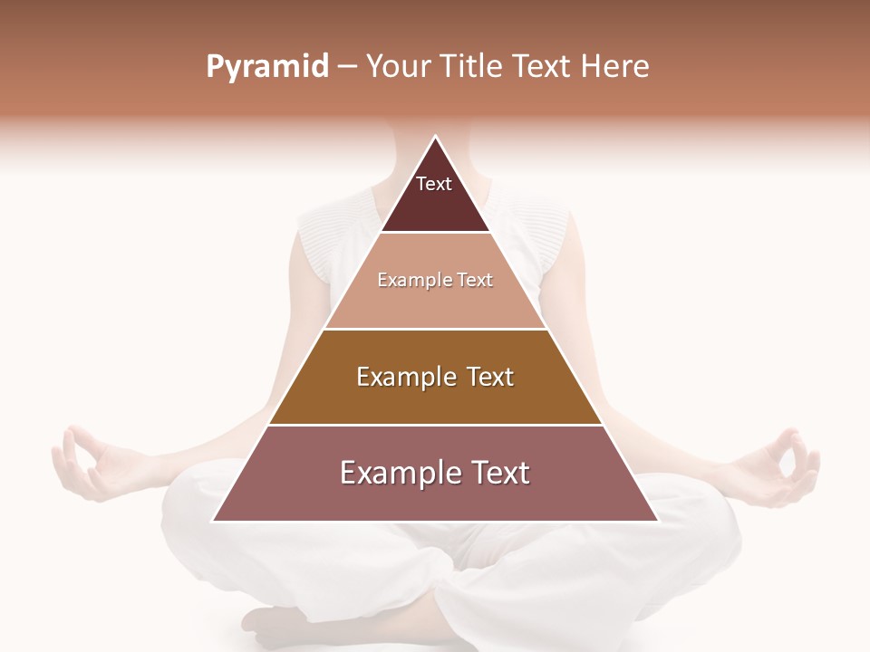 A Woman Sitting In A Lotus Position With Her Eyes Closed PowerPoint Template