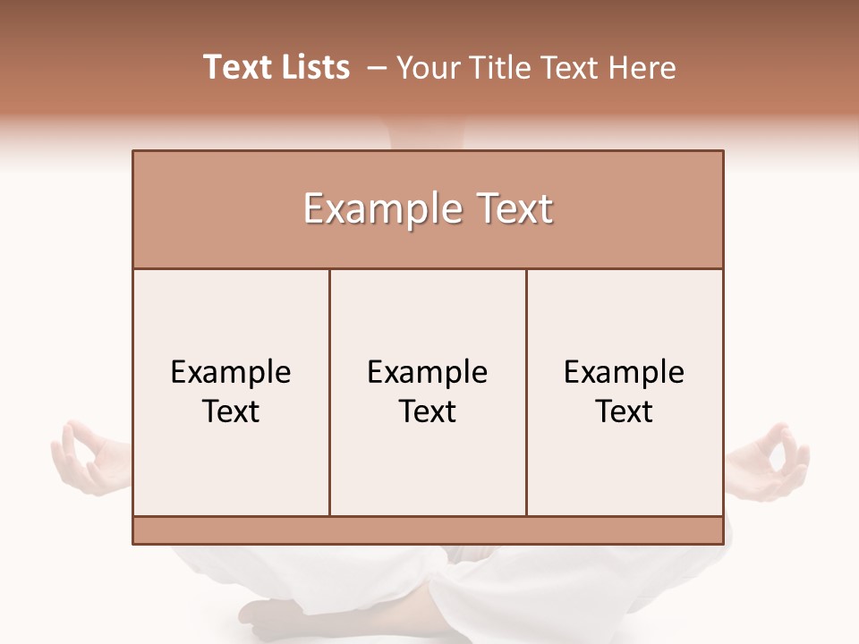 A Woman Sitting In A Lotus Position With Her Eyes Closed PowerPoint Template