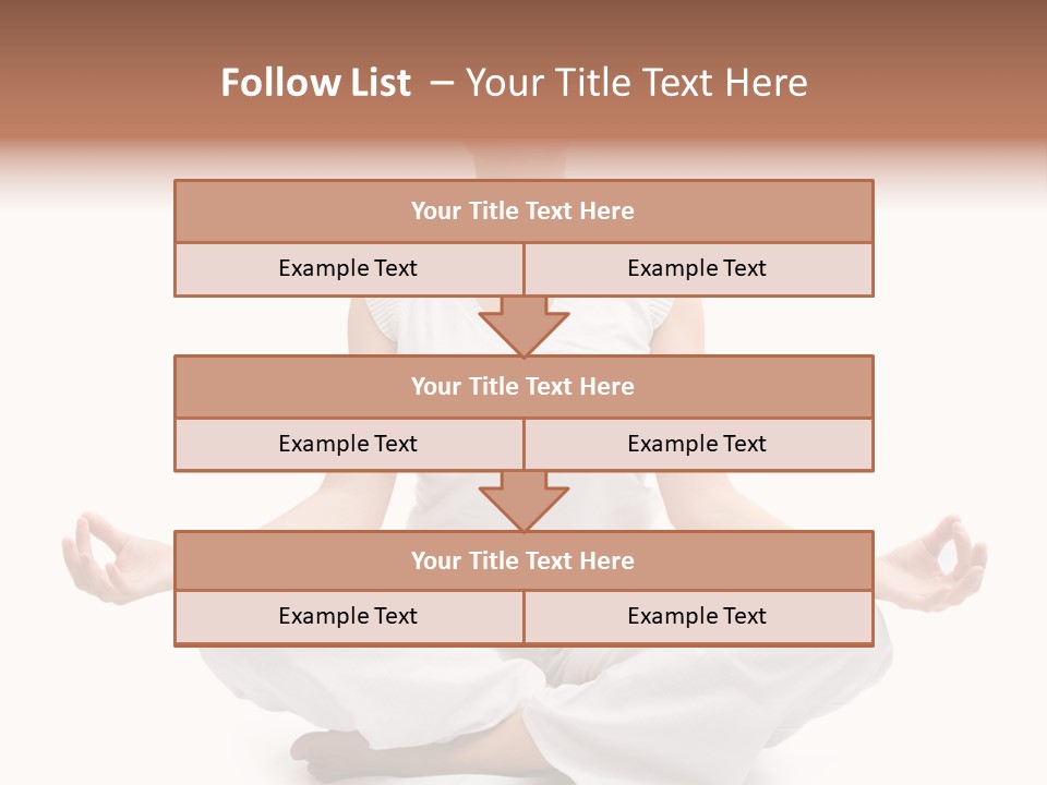 A Woman Sitting In A Lotus Position With Her Eyes Closed PowerPoint Template