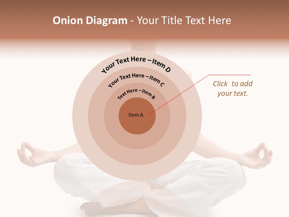 A Woman Sitting In A Lotus Position With Her Eyes Closed PowerPoint Template